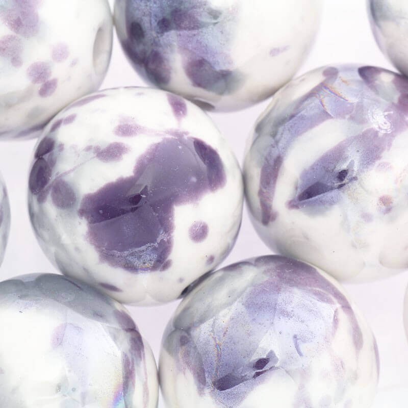 Ceramic ball 24mm purple-gray melange CKU24F01