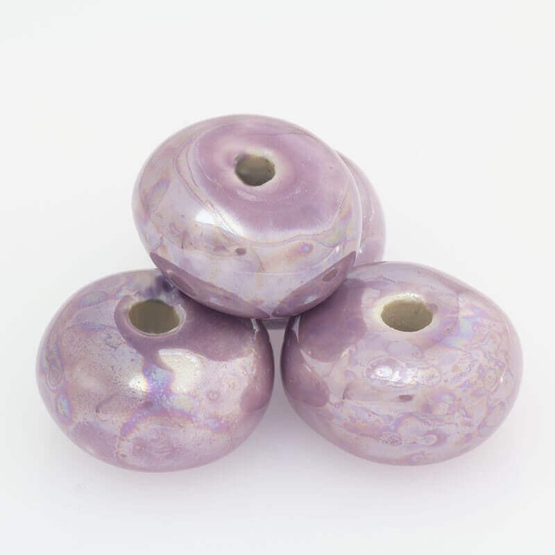 Oponka ceramiczna 22mm chłodny fioletowy 1szt COP22F07