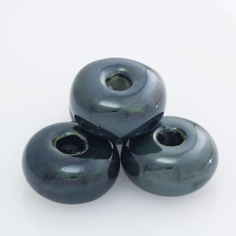 Oponka ceramiczna 22mm granatowy metalik 1szt COP22N07A