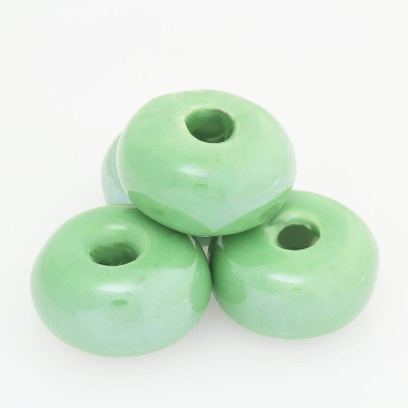 Oponka ceramiczna 22mm soczysty zielony 1szt COP22Z09