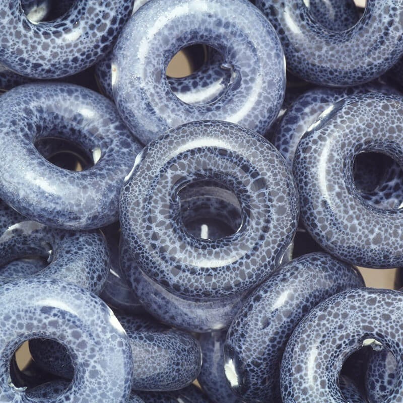 Ceramic autumn navy blue tire 20x6mm 1pc COP20JNC