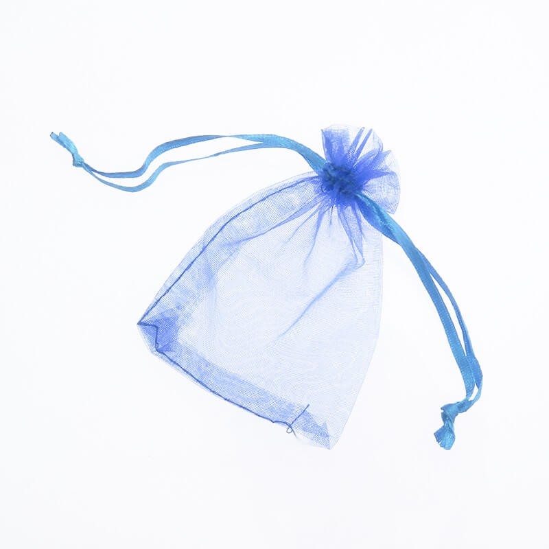 Organza bag cobalt blue 7 x 9 cm 4pcs ORG9N1