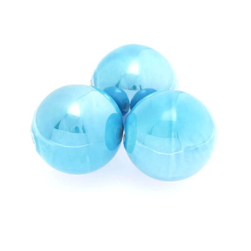Porcelain ball blue 35mm 1pc CKU35N15