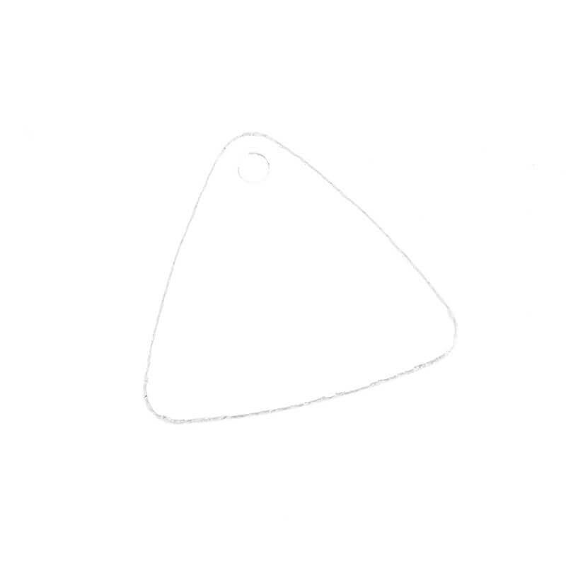 Triangular pendant 20x17x1.5mm 3 pcs AAS442
