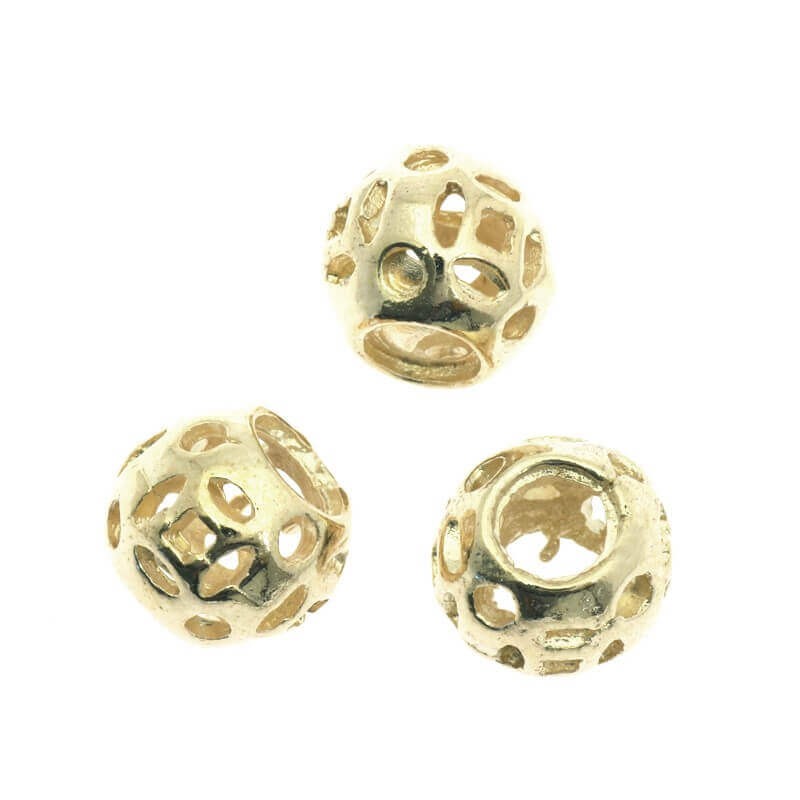 Gold-plated jewelry spacers 10x8mm 1pc AKG021