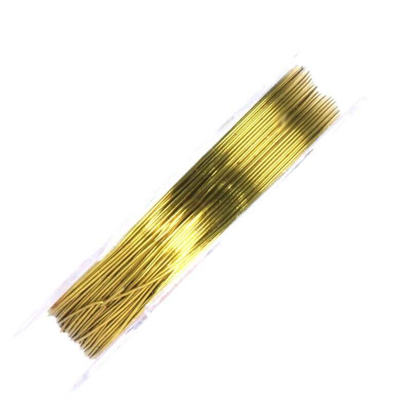 Jewelery wire 0.3mm gold metallic 10 [m] (spool) DR03MZL