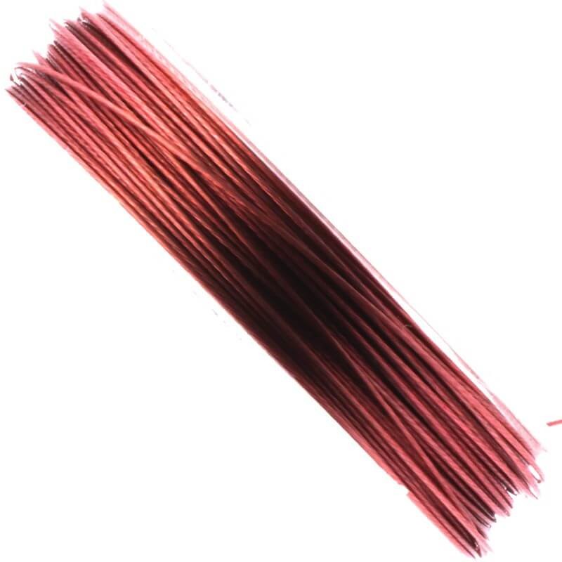 Coated steel cable 0.38mm diameter light pink 10 [m] (spool) LIS03822