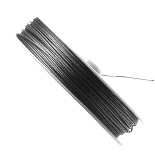 Steel cable 0.5mm, oxidized silver 20m, 1 piece LIS050
