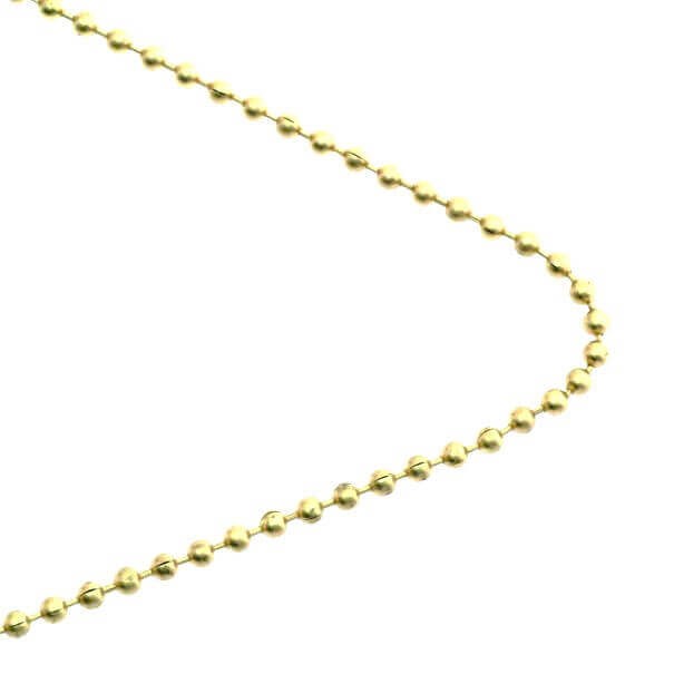 Gold-plated ball chain 2.4mm 1m LL011KCG