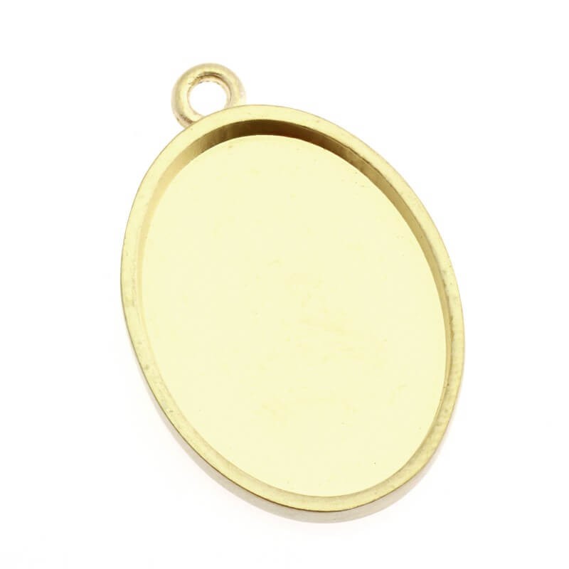 The base of the cabochon pendant matte 37x25x3mm / gold 1pc OKWI2229KGM