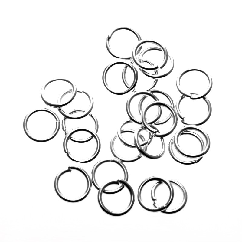 Mounting rings cut silver 6 x 0.6mm 180pcs SMKO0606SS