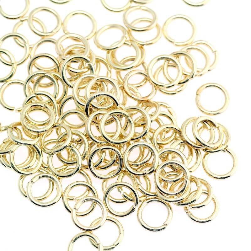 Mounting rings gold 6x0.7mm 100pcs SMKO0607KG
