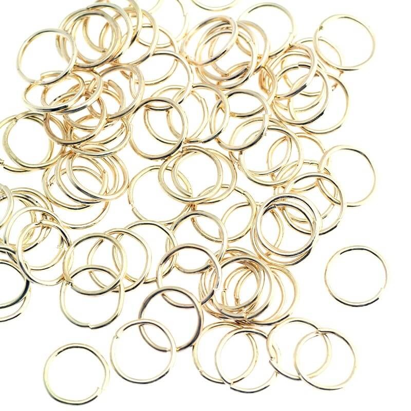 Mounting rings gold 7x0.7mm 75pcs SMKO0707KG