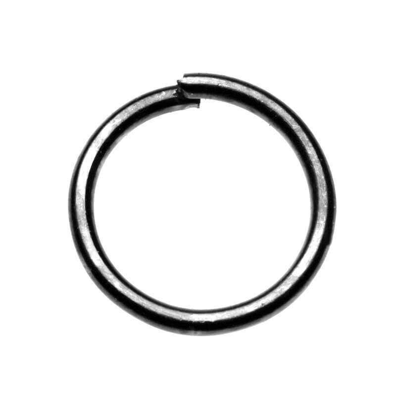 Mounting rings dark oxidized silver 12x1.2mm 100pcs SMKO1212C