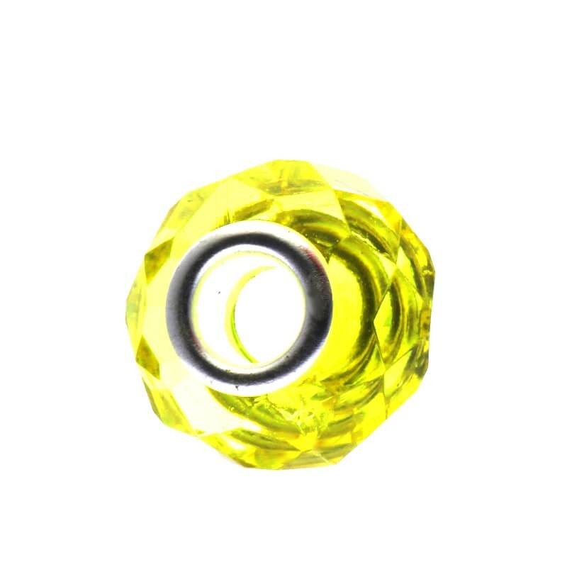 Modular yellow beads 14x9mm 2pcs XYPAN02