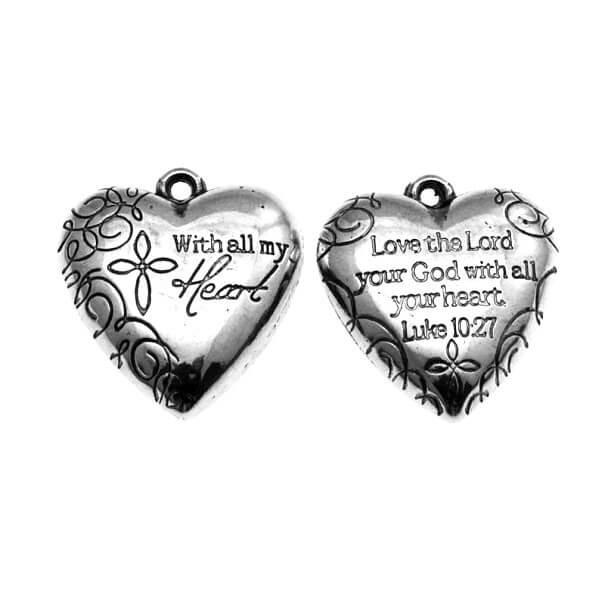 Heart jewelry pendants with the inscription 1xxy5328
