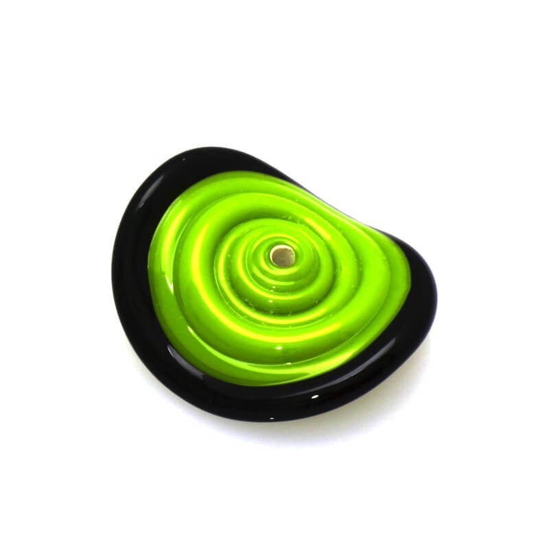 Lux disc green and black 22mm 1 pc SZLXS113