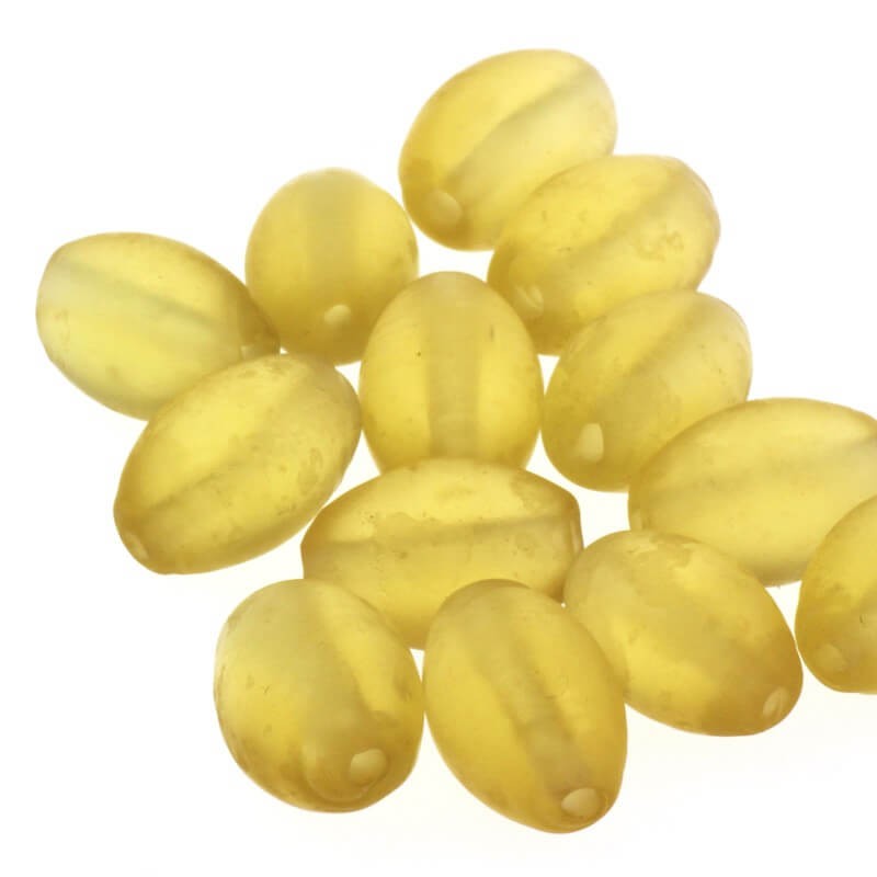 Honey olive matte bead 16x10mm 2pcs SZMAOL009