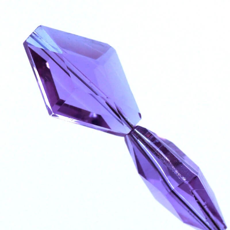 Crystal lavender bead violet 28x19x8mm 1pc SZSZFB2802