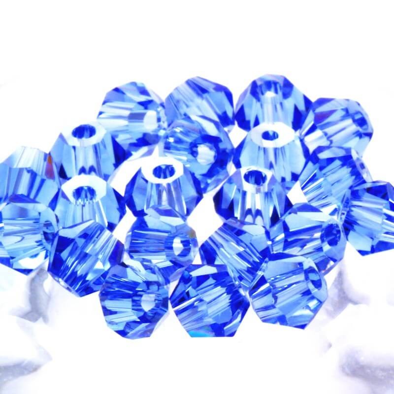 Crystal glass cut crystal bicone beads 4x3mm 10pcs SZSZBI0408