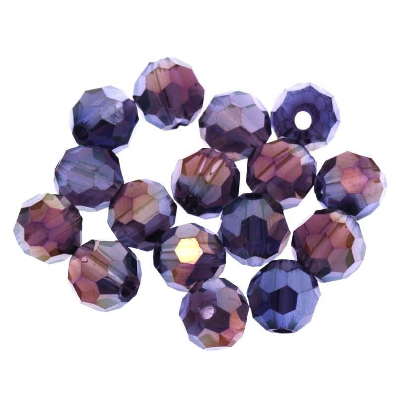 Purple AB beads 6mm 10pcs SZSZKU0604