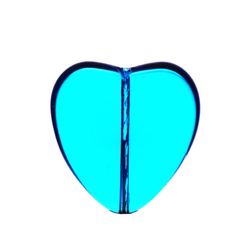 Turquoise heart beads 23x22x6mm 1pc SZZWIK108