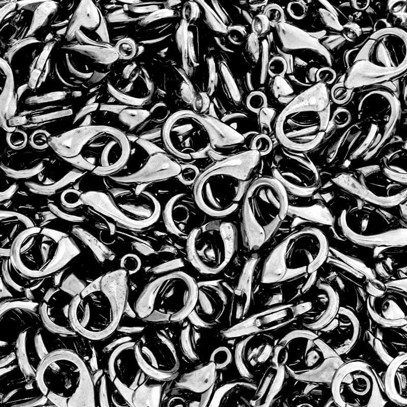 Clasps for jewelry carabiners 12mm lux anthracite 10pcs ZO12LAN