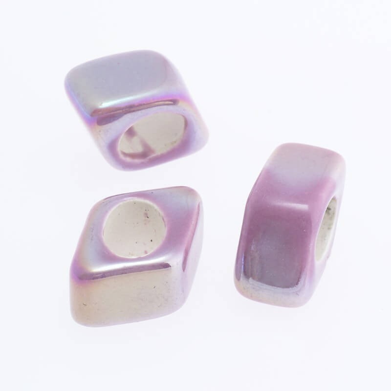 Ceramic bead spacer purple 22x18x8mm 1pc CTUF05B