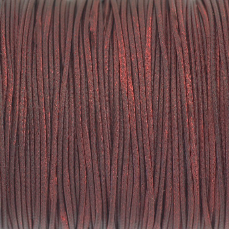 Jewelery, braided cord, dark burgundy color 1mm 2m PW1C06