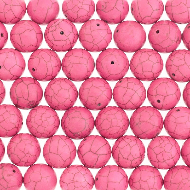 Howlite ball 1,8 cm pink 1pc HOROKU18