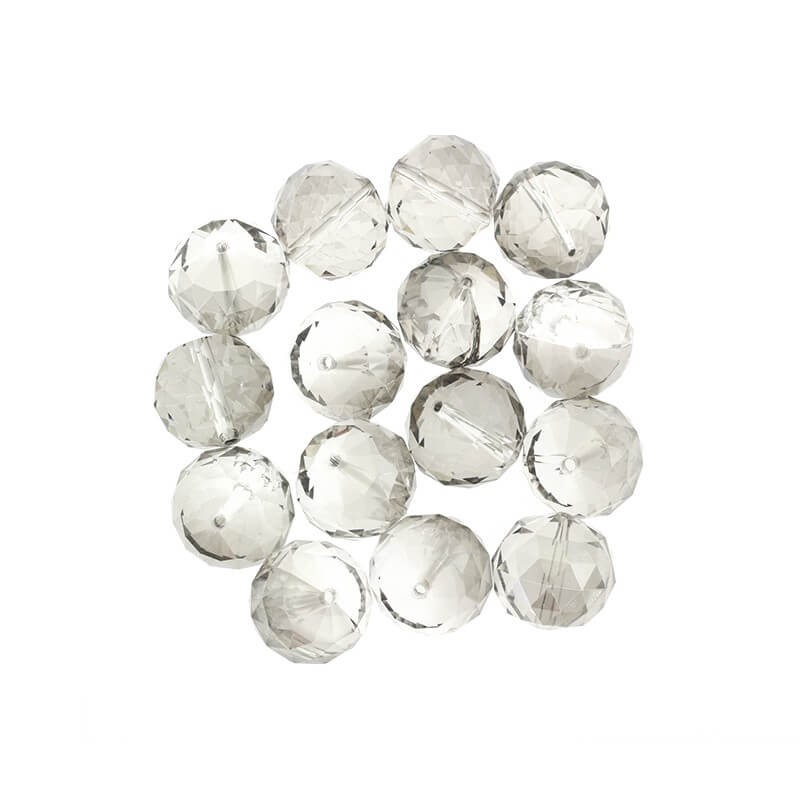 Crystal beads ball anthracite 20mm 1pc SZSZKU2201