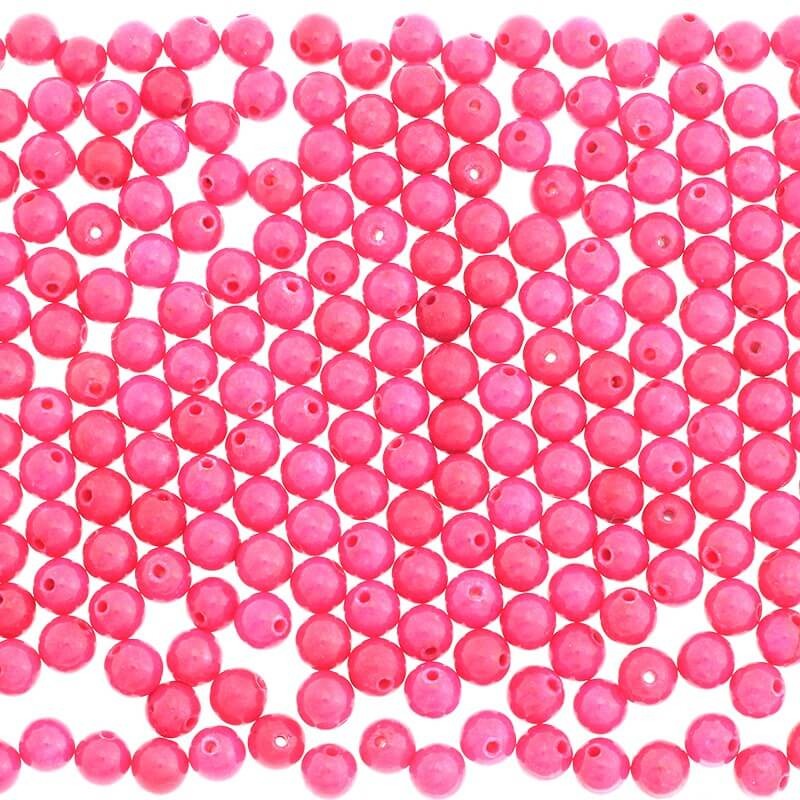 Bead marble amaranth pink 8mm 3pcs KAA003