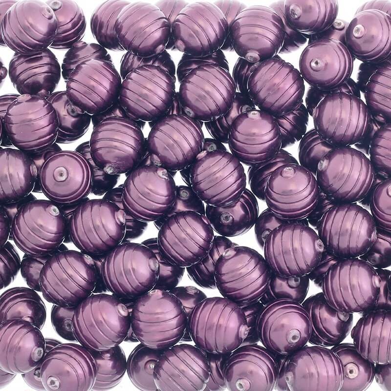 Pearl seashell olive burgundy 18x15mm 1pc PSHIN003