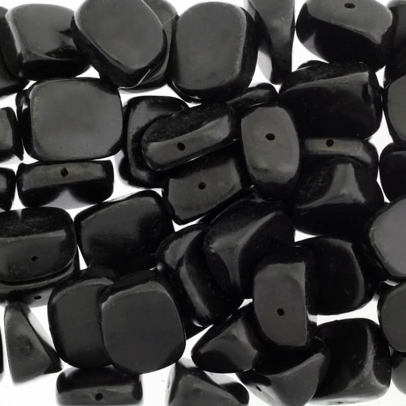 Black ebony bead 27x22x15mm 2pcs DRBFJ039WB