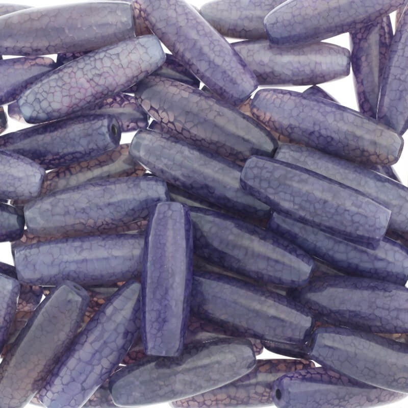 Olive agate purple 39x13mm 1pc KAAGF018