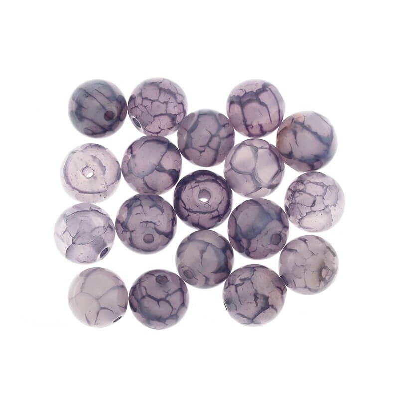 Purple agate ball 15mm 1pc KAAGF026