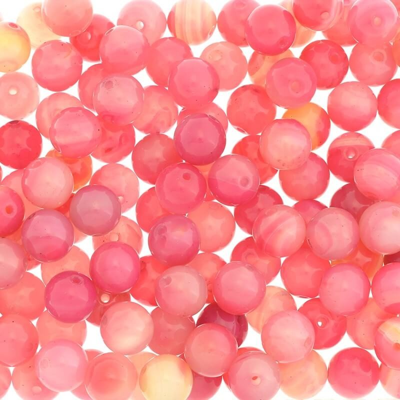 Pink agate ball 14mm 1pc KAAGR031
