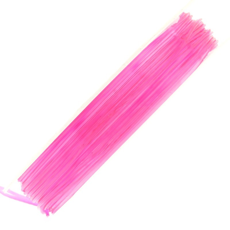 Silicone rubber for bracelets / 4m / pink / 1mm / GS1010