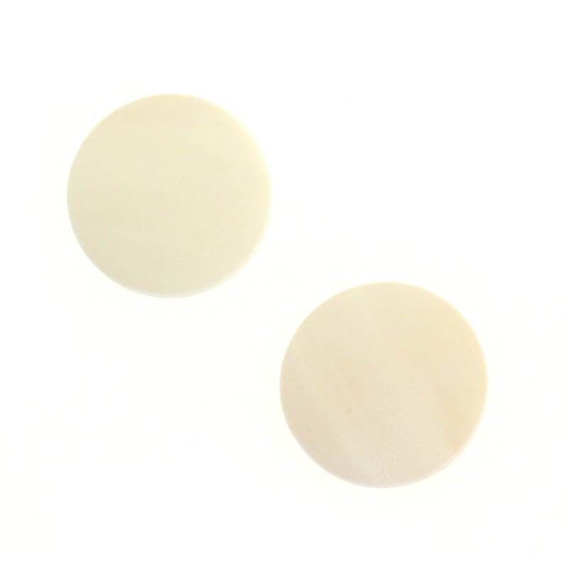 Raw convex wooden cabochons for painting or decoupage 18mm round 4 pcs KBDW18