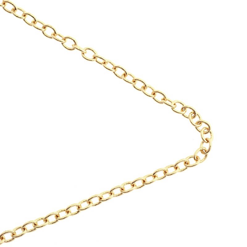 Ankier oval chain KC gold gold 2.3x3x0.4mm 1m LL106KCG