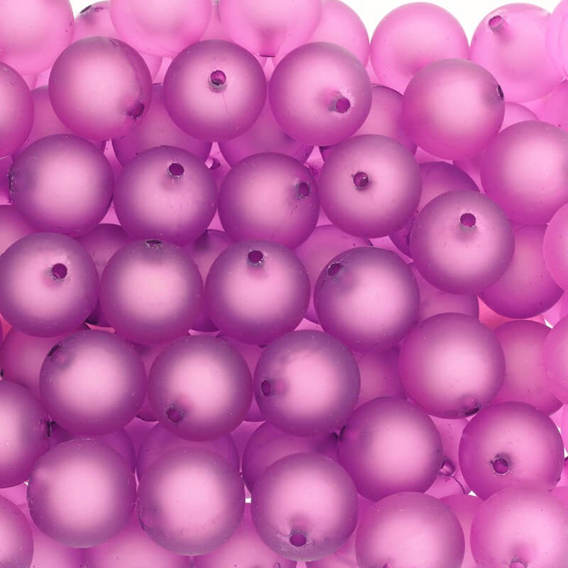 Frozen Lollipops acrylic satin beads balls 20mm purple 1pcs XYMLKU2008