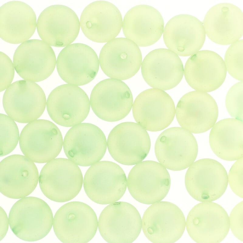 Acrylic satin beads Frozen Lolipops balls 20mm light pistachio 1pc XYMLKU2013
