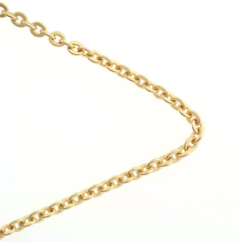 Flat ankier oval jewelry chain KC gold gold 2.8x3.3x0.6mm 1m LL107KCG