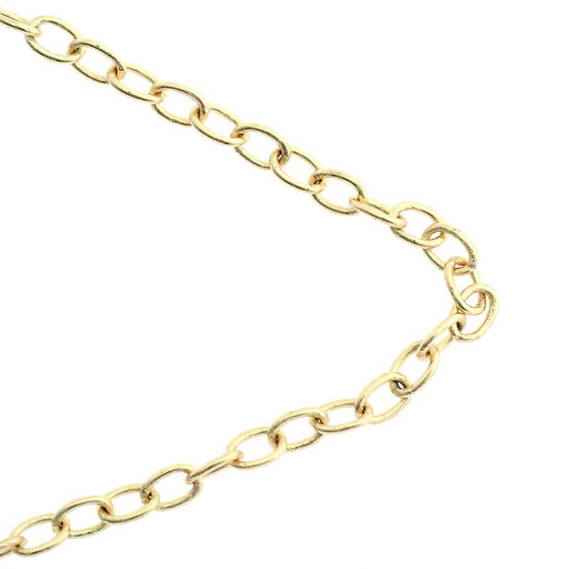 Ankier oval chain KC gold gold 5x3.5x0.6mm 1m LL108KCG
