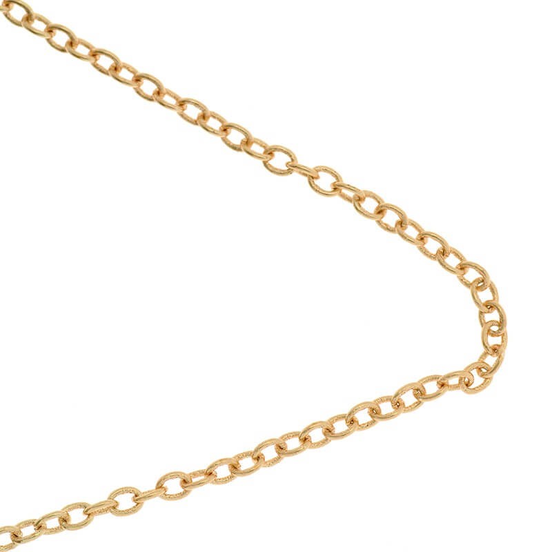 Ankier oval jewelry chain rose gold 2.3x3x0.4mm 1m LLKG03