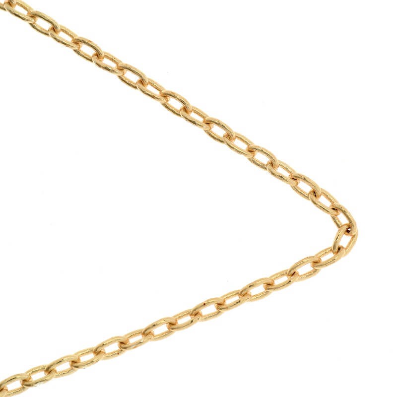 Łańcuszek/ ankier owalny/ różowe złoto 2.5x4.2x0.5mm 1m LLKG05