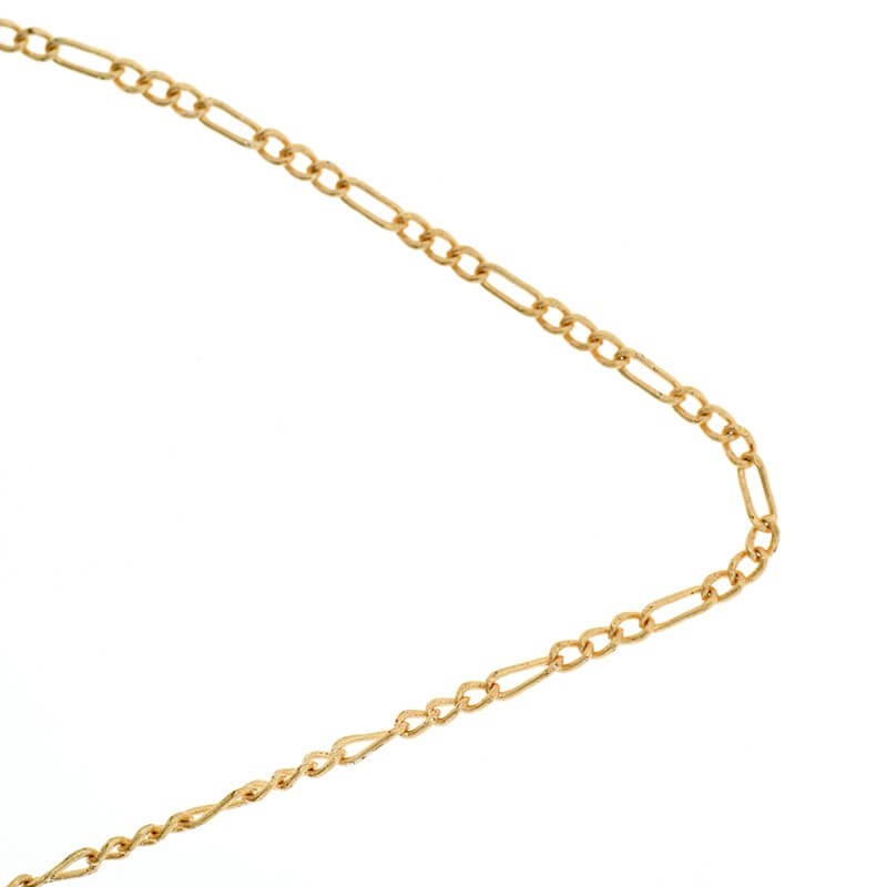 Combined jewelry chain pink gold 1.8x2 and 1.8x4mm 1m LLKG02