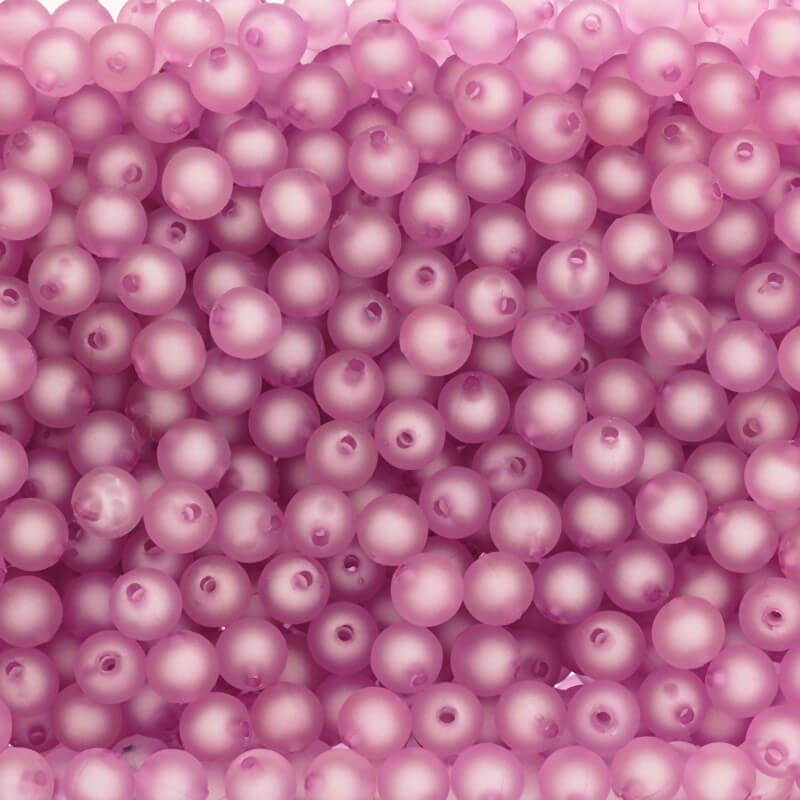 Acrylic beads 10mm satin Frozen Lollipops beads light purple 11pcs XYMLKU1009
