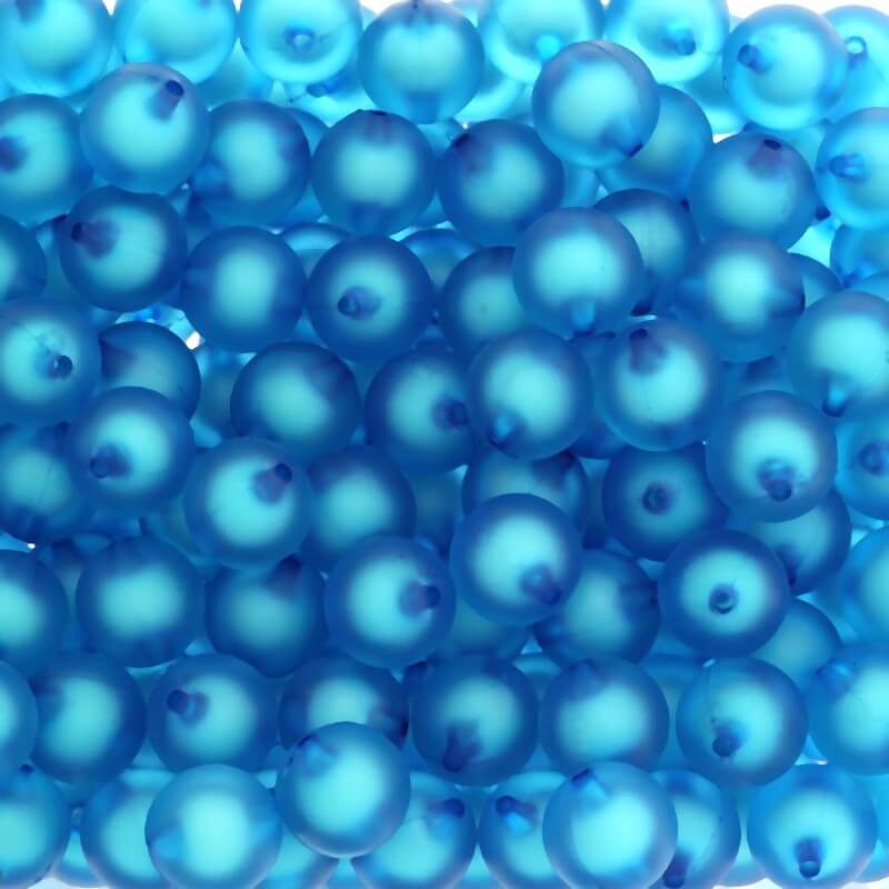 Acrylic beads 16mm satin Frozen Lollipops blue 5pcs XYMLKU1610