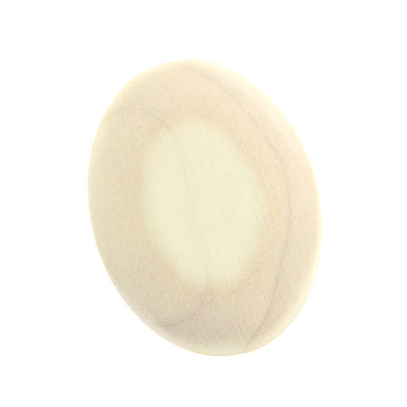 Wooden raw convex cabochons for painting or decoupage 30x40mm oval 2pcs KBDW3040